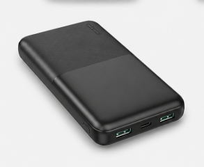 Utrax 10000mAh 12W PowerBank | Ultra Slim Design | USB-A Output | Dual Input (Micro USB & Type-C) | BIS Certified | Fast Charging | Type-C Cable Included | Made in India